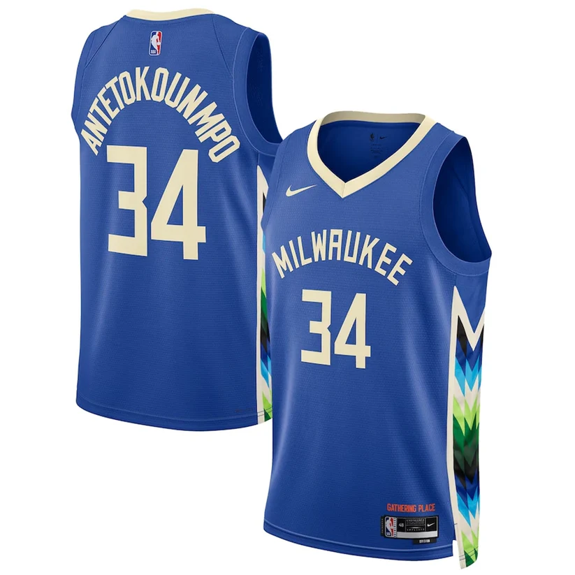 Giannis Antetokounmpo Milwaukee Bucks Jersey