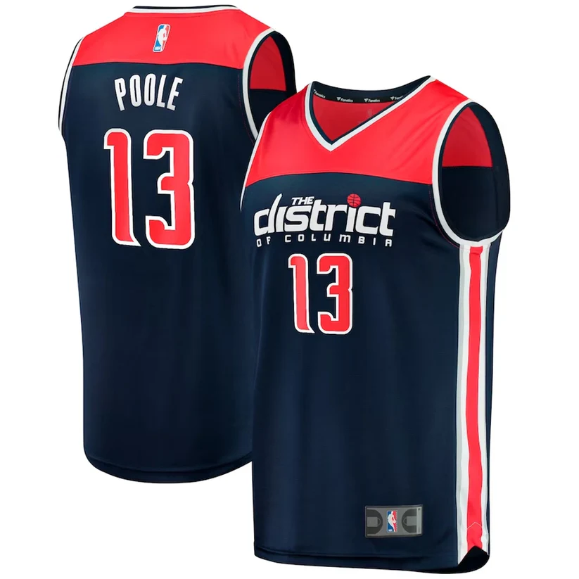 Jordan Poole Washington Wizards Jersey