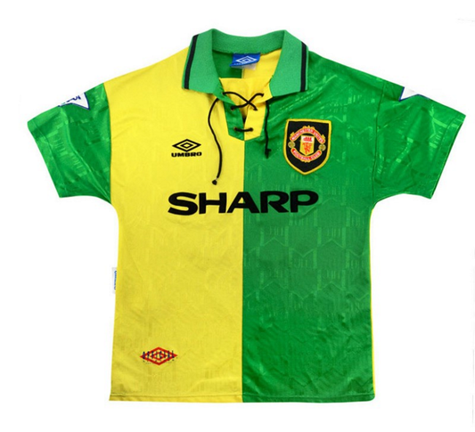 Manchester United Green & Yellow Retro Jersey
